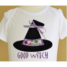 Good Witch Bad Witch Hat Applique